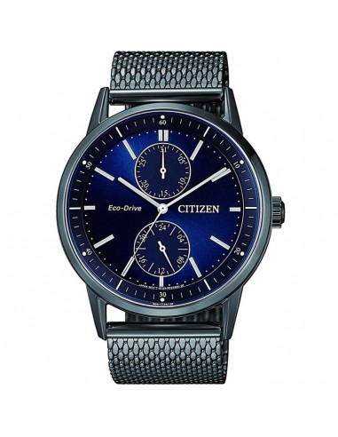 Citizen Men's Watch - Eco-Drive Blue Dial Grey Mesh Bracelet | BU3027-83L Comment ça marche