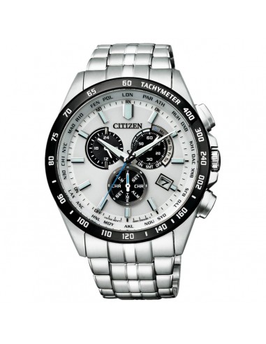 Citizen Men's Watch - Perpetual Calendar Silver Tone and Black Dial | CB5874-90A en stock