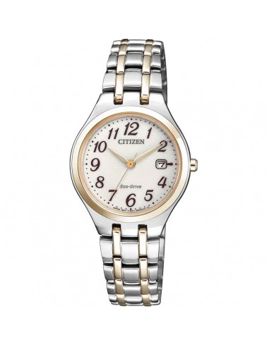 Citizen Women's Eco-Drive Watch - Dress White Dial Two Tone Bracelet | EW2486-87A l'achat 