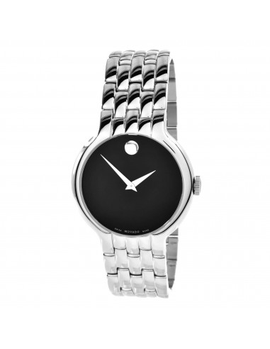 Movado Men's Quartz Watch - Classic Black Dial Stainless Steel Bracelet | 0606337 suggérées chez