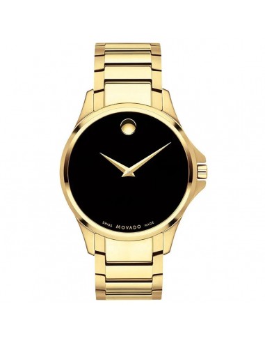 Movado Men's Quartz Watch - Ario Yellow Gold Bezel Black Dial Bracelet | 0607448 chez Cornerstreet bien 