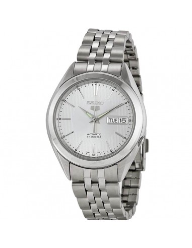 Seiko Men's Automatic Watch - 5 Sports Day-Date Silver Dial Steel Bracelet | SNKL15K1 Profitez des Offres !