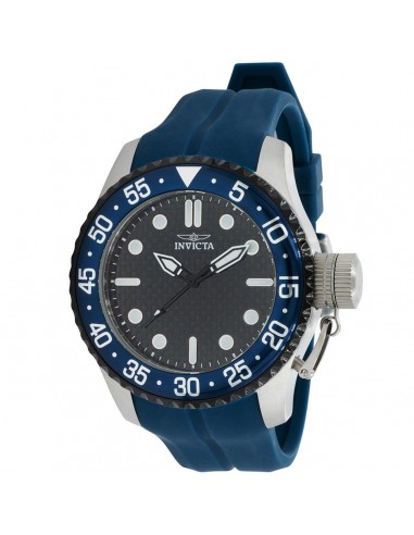 Invicta Men's Quartz Watch - Pro Diver Black Dial Blue Silicone Rubber Strap | 37577 de l' environnement